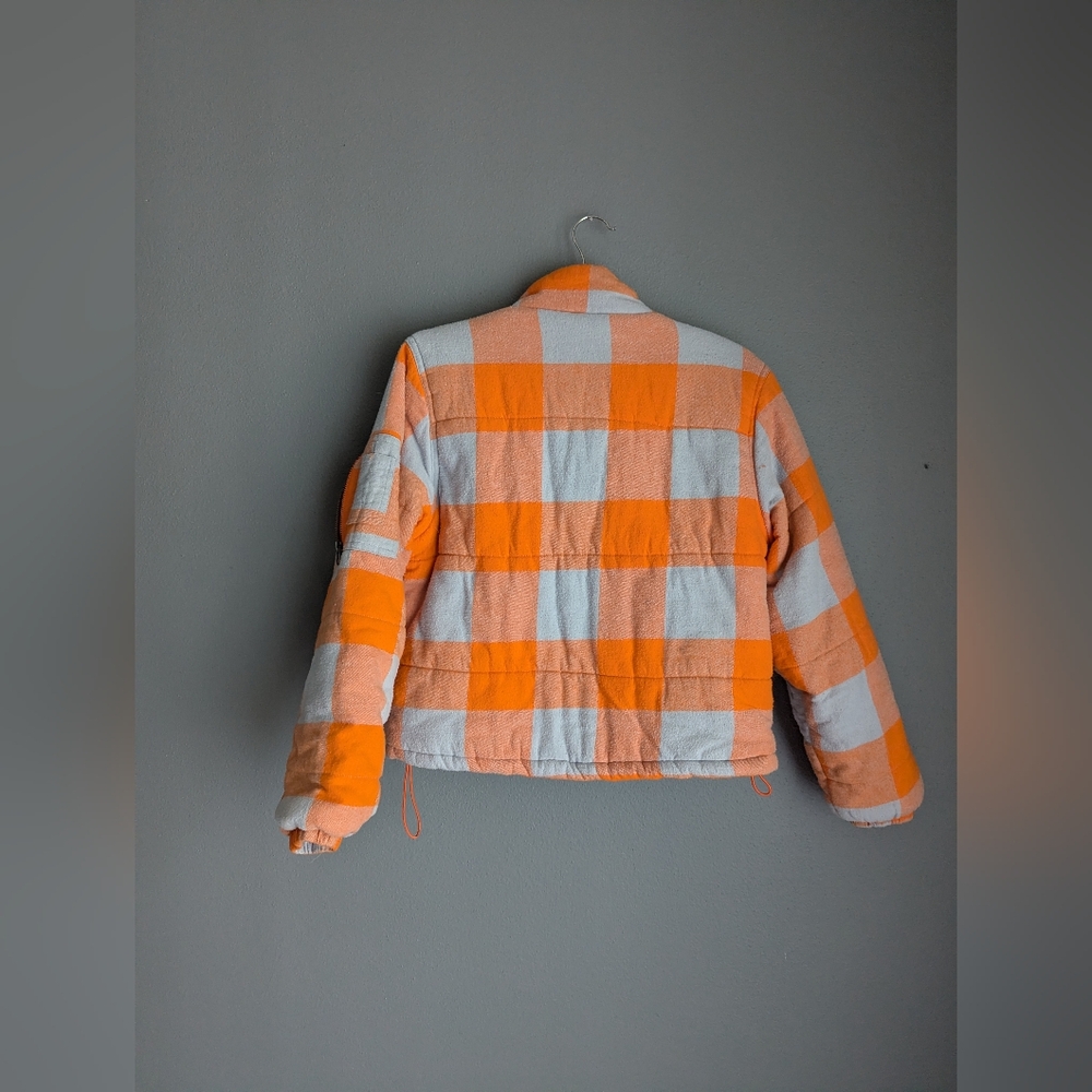 Cali 1850 Los Angeles Cropped Plaid Jacket Women's Size Medium. - Picture 6 of 7